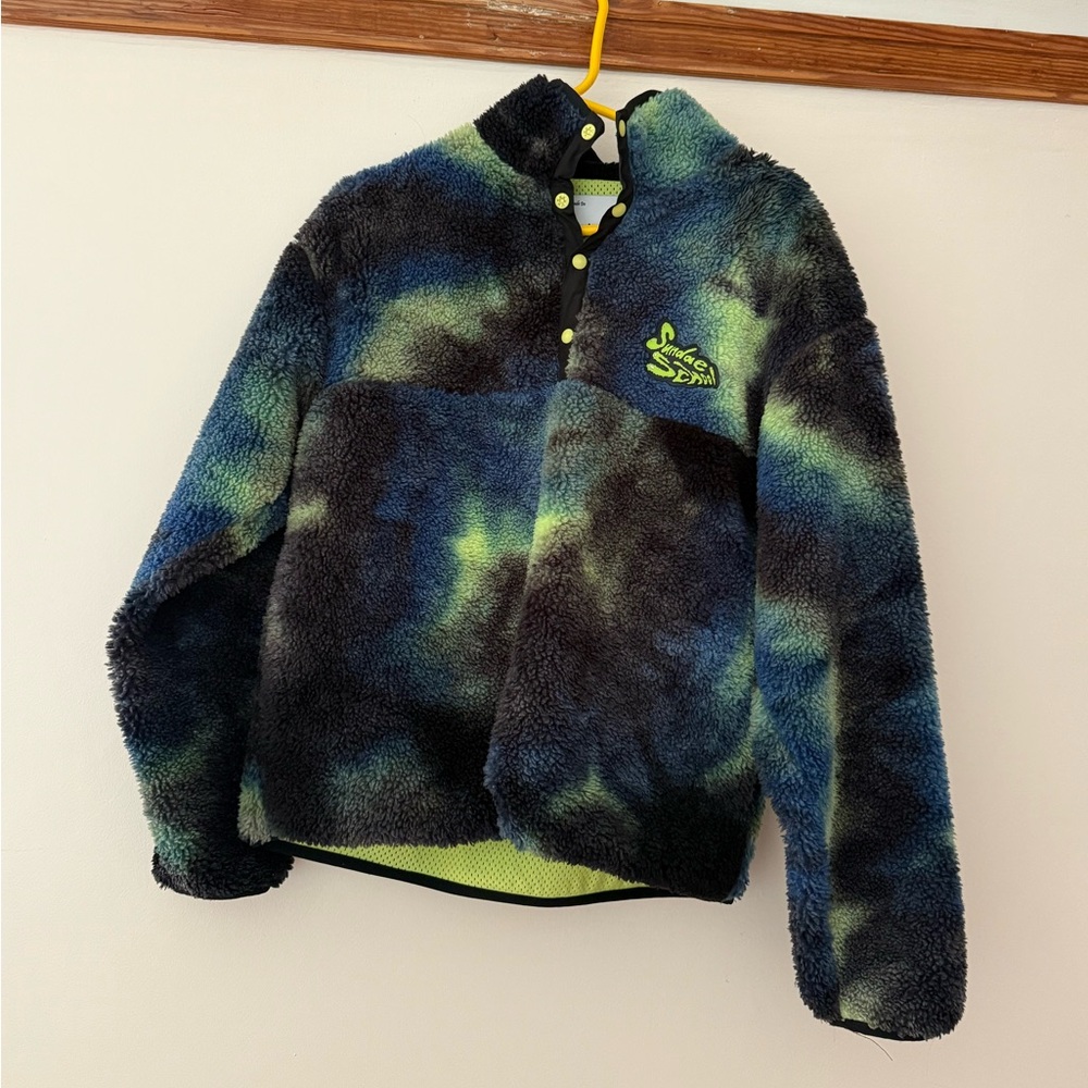 Sundae School Acid Green Pullover Fleece